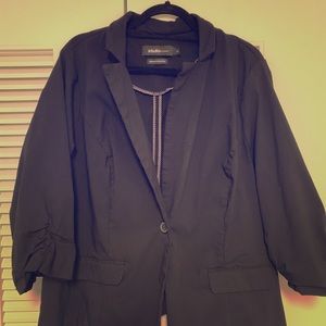 Torrid stretchy blazer black 3/4 sleeve